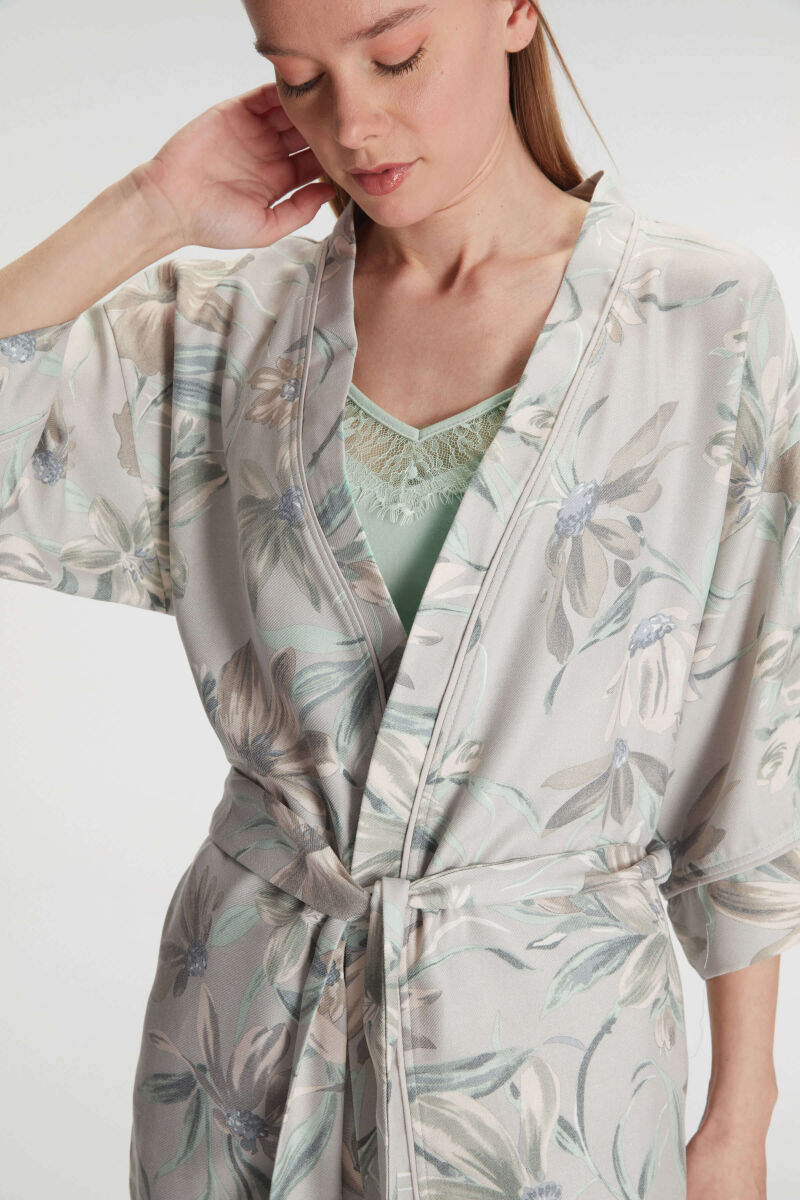 Anıl 11223 Kadın Sabahlık Atlet ve Pantolon Takım Pamuklu Pijama Set - 7