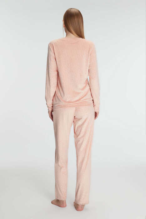 Anıl 11230 Bayan Uzun Kol Sweatshirt ve Pantolon Takım Pijama Takımı - 6
