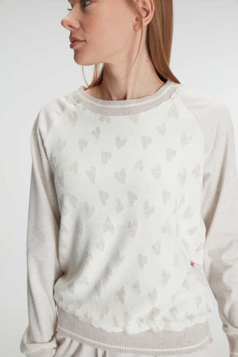 Anıl 11241 Kadın Uzun Kollu Sweatshirt Pantolon Takım Pijama Takımı - 6