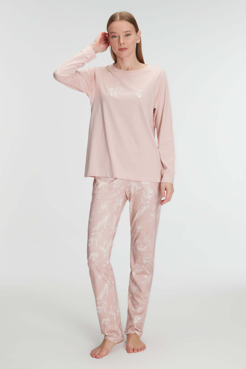 Anıl 11292 Kadın Cotton Modal Uzun Kol Pijama Takımı - 7