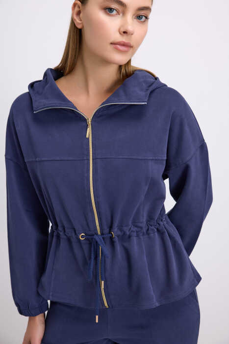 Anıl Kadın Kapüşonlu Fermuarlı Sweatshirt ve Pantolon Takımı (11605) - 3
