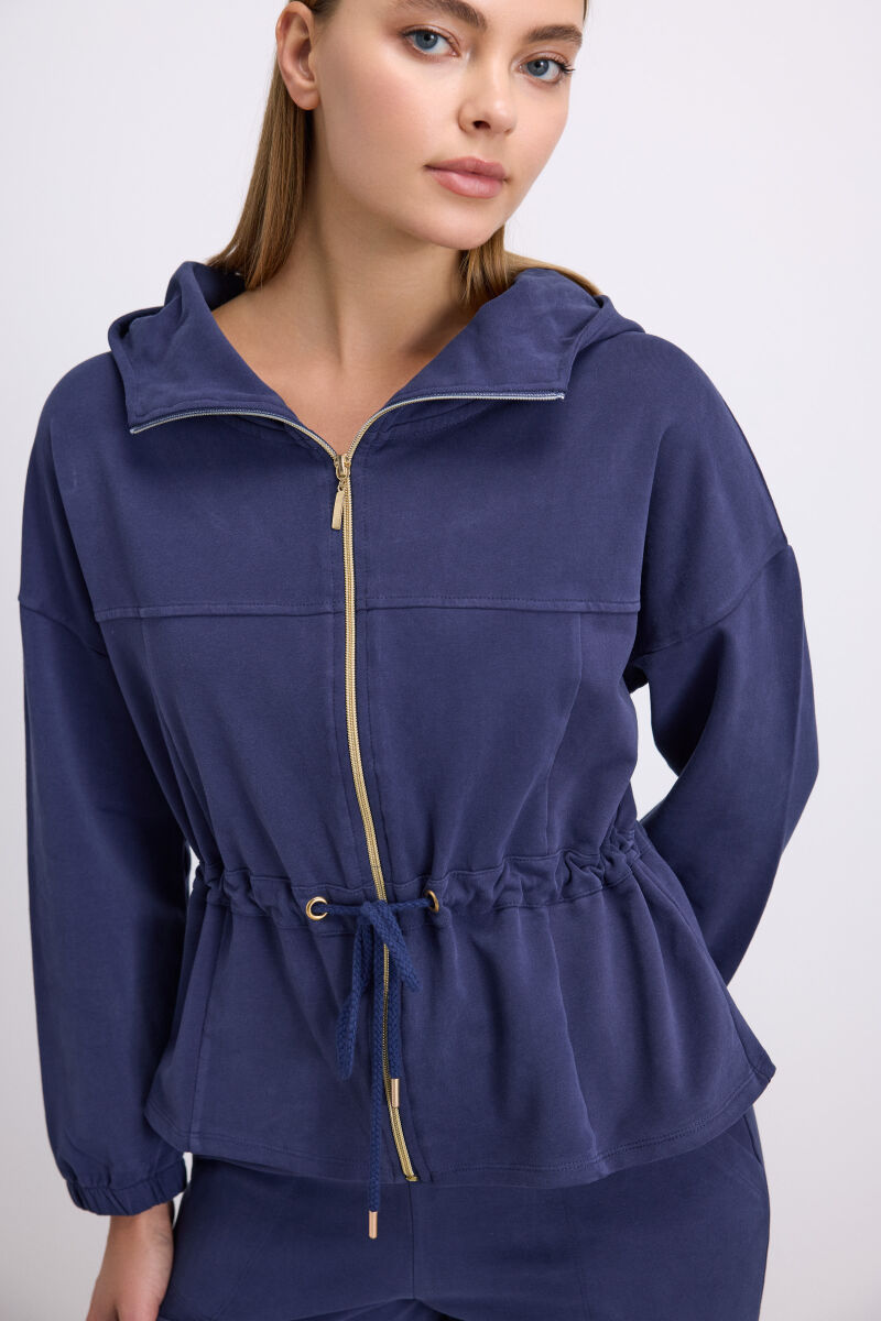 Anıl Kadın Kapüşonlu Fermuarlı Sweatshirt ve Pantolon Takımı (11605) - 3